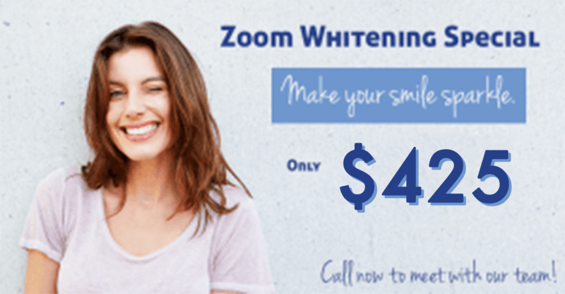 Zoom whitening special $425