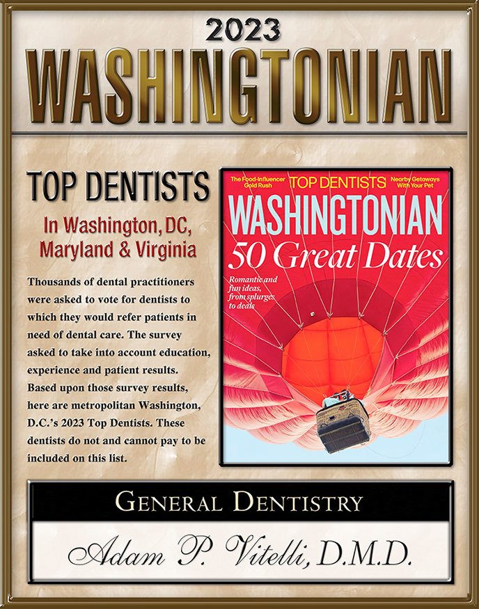 2020 Washingtonian Top Dentist Award